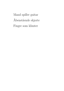 Mand spiller guitar