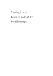 Musling i havet
