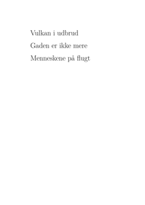 Vulkan i udbrud